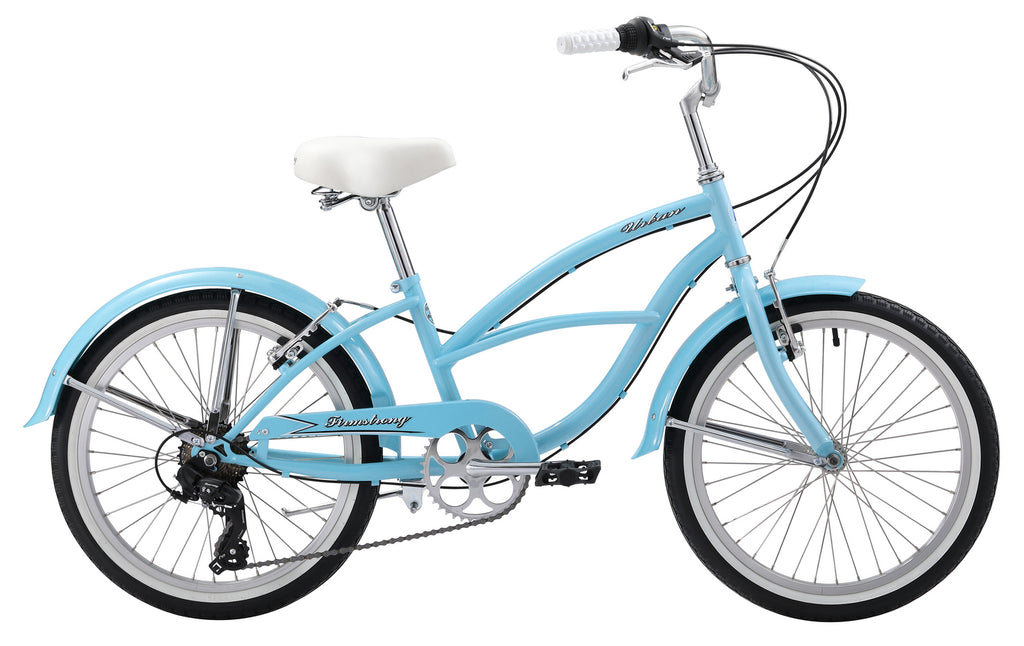 Firmstrong Girls 20 Inch Seven Speed Beach Cruiser Bicycle Mint Green