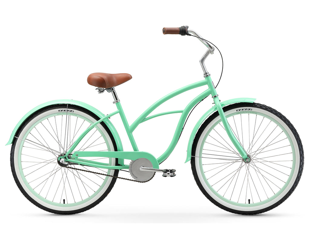 26 inch 3 speed bicycle wheel Sixthreezero Serenity Women's 26 Inch 3 Speed Beach Cruiser Bicycle - Easy Assembly Bike