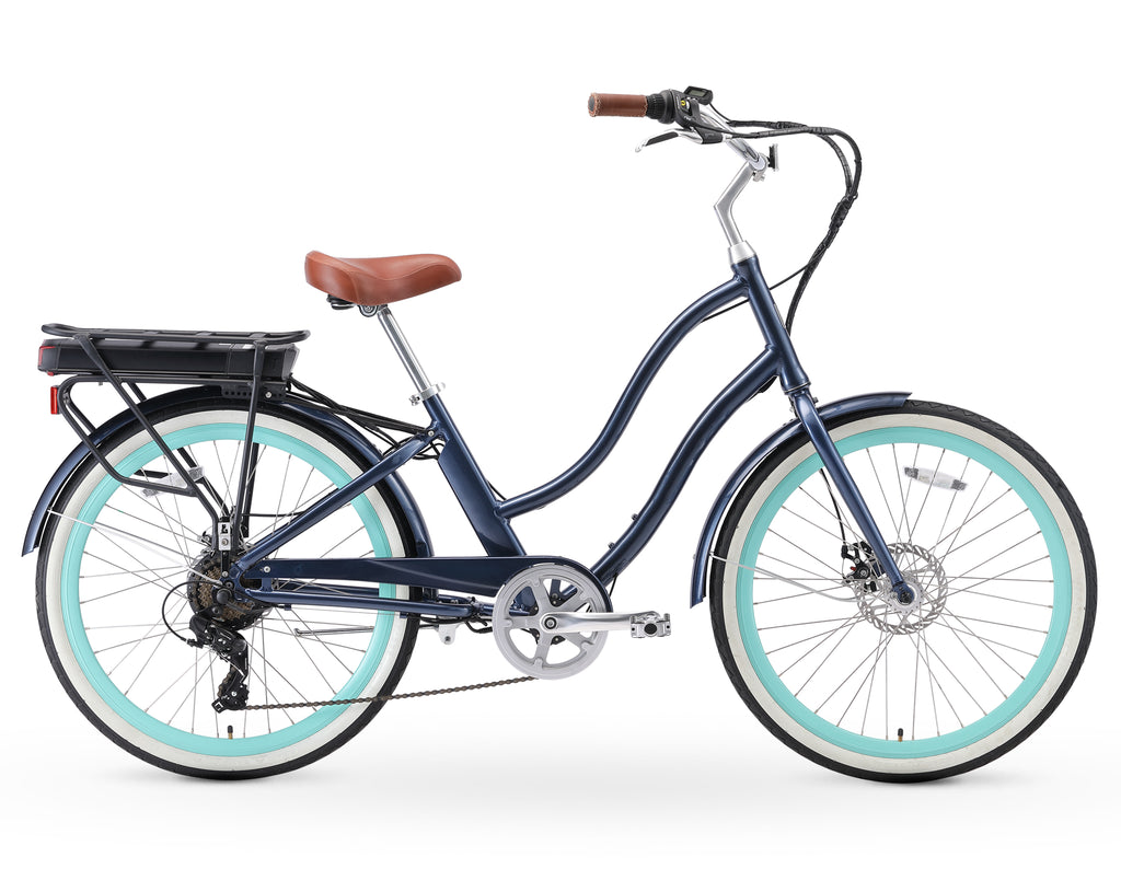 sixthreezero EVRYjourney Women's 500W - 26" 7 Speed Step-Through ...