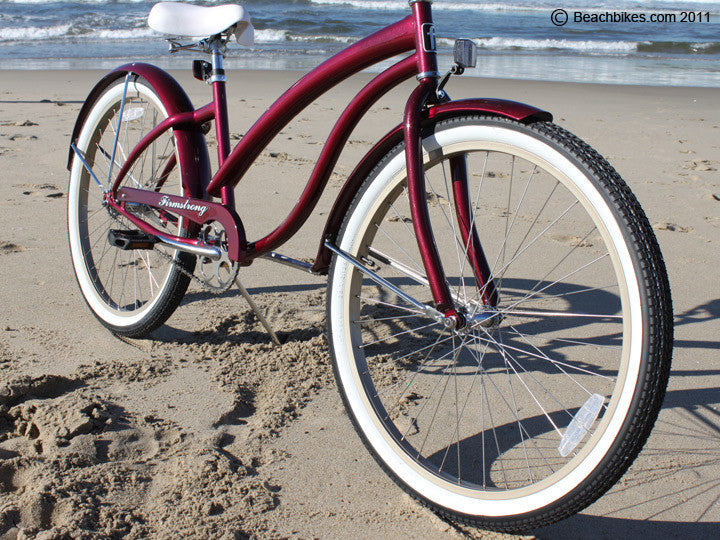 Firmstrong Women's Cruiser Bike 26 Inch Single Speed Beach Bicycle