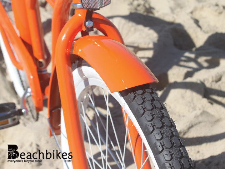 Sixthreezero Single Speed Women's 26 Inch Beach Cruiser Bike - Orange Bicycle