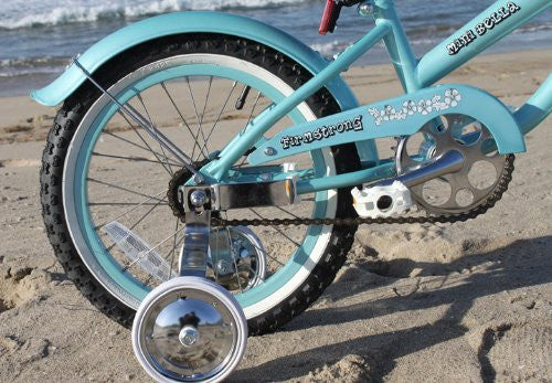 Firmstrong Mini Bella Girl 16 Beach Cruiser Bicycle w Training Wheels Beachbikes