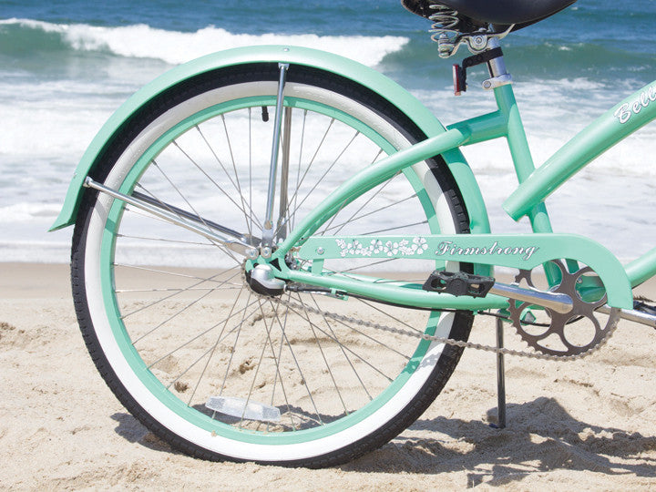 mint green womens bicycle Firmstrong Beach Cruiser Bike Women's 24 Inch 3 Speed Mint Green Bicycle