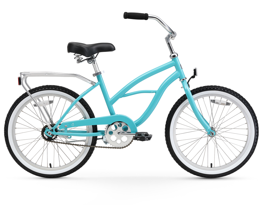 Sixthreezero Girl s 20 Inch Single Speed Beach Cruiser Bicycle