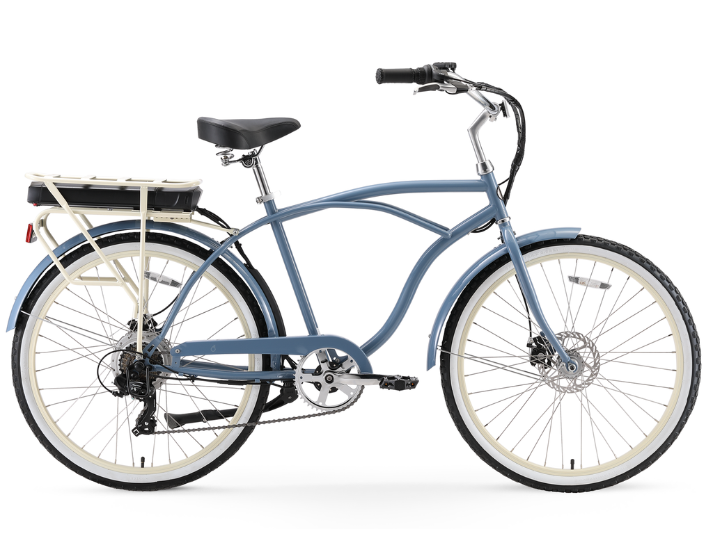 thumbnail image 2 of Bikes For Adults YITAHOME 24" & 26" Beach Cruiser Bike – 7 Speed & Single Speed, Step-Through Frame For Adults, With Fenders Mens Bicycle 2 of 12