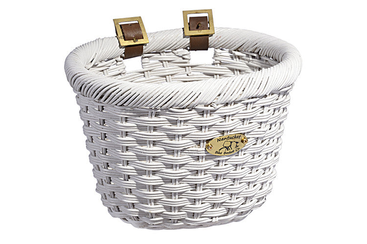 Nantucket Cliff Road Collection Front Wicker Basket - Adult Size