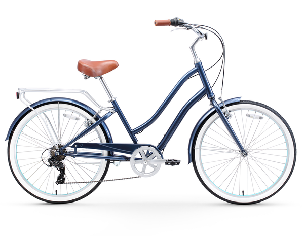 Sixthreezero Women's 26 Inch 7 Speed Bicycle Teal - Preassembled Bike