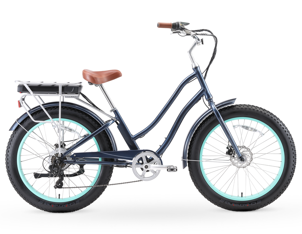 sixthreezero EVRYjourney Women s 26 FAT Tire 7 Speed Step Through Tou Beachbikes