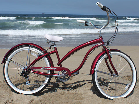 24 inch womens bicycle Firmstrong 7 Speed Women's 24 Inch Beach Cruiser Bicycle