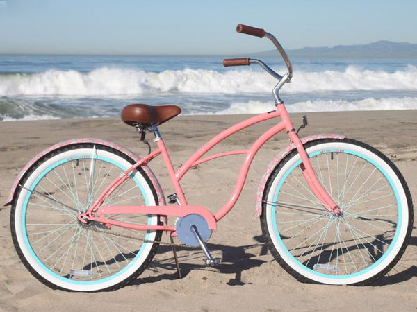 Sixthreezero Single Speed 26 Inch Women's Beach Cruiser Bike Pink Sixthreezero Single Speed 26 Inch Women's Beach Cruiser Bike Pink