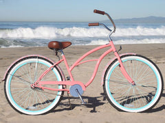 Sixthreezero Single Speed 26 Inch Women's Beach Cruiser Bike Pink